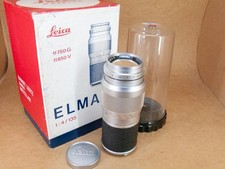 Leitz Leica M mount 135mm 1:4 Elmar 1960 Boxed with bubble + front cap