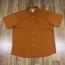 Poncho Shirt Mens XL Orange