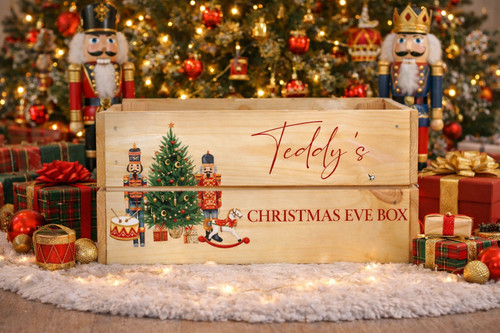 Personalised christmas crate - crate,