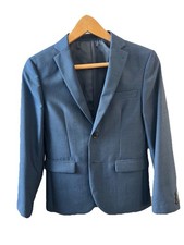 Next Signature Boys Blue Suit 12yrs & John Lewis Checked Shirt 12yrs