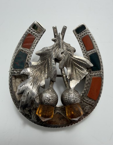Victorian brooch agate - victorian,