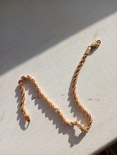 Gold Rope Chain Bracelet in Excellent Condition from noted Italian goldsmith