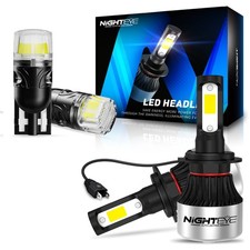 NIGHTEYE 72W 15000LM H7 Car LED Headlight Bulbs 6500K Xenon White Beam Lamp UK