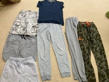 Bundle of Boys Clothes Age 8-12 Joggers T-shirt Shorts Gap, Champion H&M