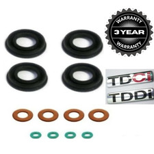 INJECTOR SEALS FOR FORD TRANSIT MK3 MK6 MK7 2.0 2.2 2.4 TDCI TDDI x4 MONDEO 