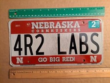 License Plate, Nebraska, Dog