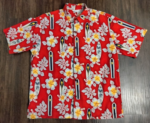 Sps mens hawaiian shirt - sps, red