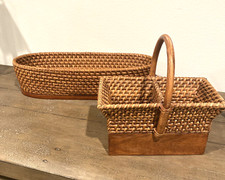 Woven Rattan Wood Baguette