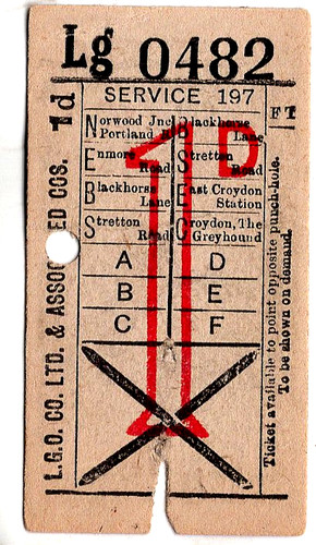 Bus ticket london general - bus,