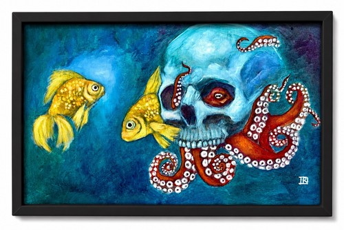 Original skull octopus - octopus, &