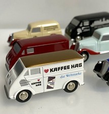 6 x 1:90 SCHUCO PICCOLO DELIVERY VANS 3 DKW & 3 MERCEDES BENZ ALL MINT LTD ED.