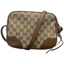 Gucci Women's GG Supreme Bree Disco Bag Tan