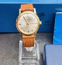 9ct gold Garrard gents watch