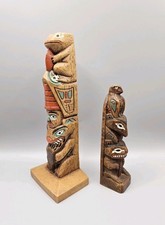 Vintage resin totems pole - vintage,