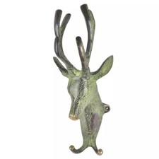 Antique Patina Look Brass Deer