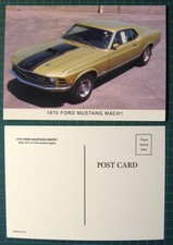 POSTCARD 1970 MUSTANG MACH1