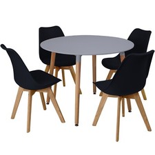 Circular Dining Table Set 4