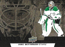 TIM HORTONS 2025-2026 NHL CARD JAKE OETTINGER, DALLAS STARS MARQUES CARD