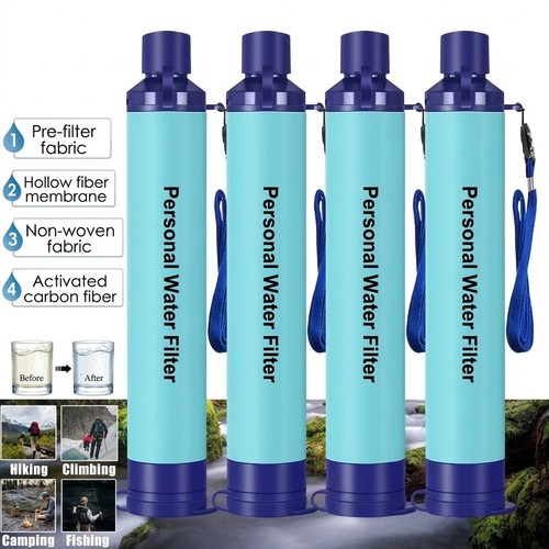 Personal water filter straws - water,