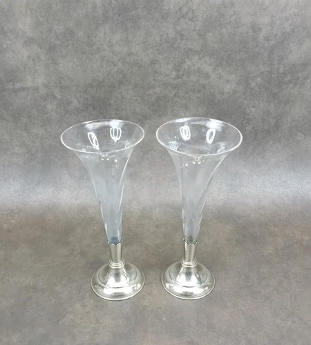 Pair vintage epns epergne - of,