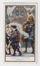 Cigarette card coronation - -,