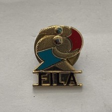 Fila International Wrestling Pin Badge Vintage