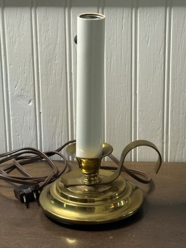 Solid brass candlestick lamp - solid,