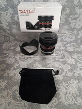 [MINT] BOXED Samyang 12mm T2.2
