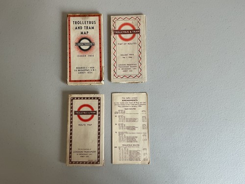 Trolleybus tram route maps - &,