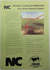 Original Mitchell Pulse Jet Irrigator Single Sheet Brochure, c 1980's
