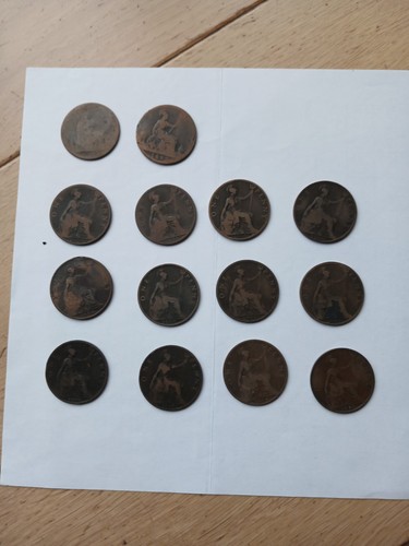 Victorian pennies - victorian,