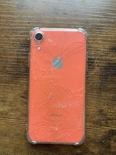 I Phone X-ray Coral Cracked Back Glass