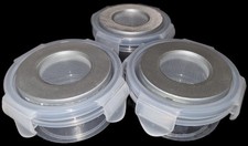 3x Round Insect Egg Nursery, Hatching, Travel Tubs, Stick Insect, Praying Mantis