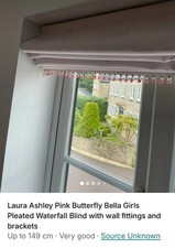 Laura Ashley Bella Concertina Roman Butterfly Blinds Pink 
