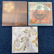 3 Various Vintage  reclaimed wall tiles 6x6in  # Z11