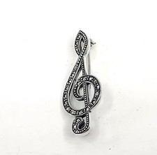 Treble Clef Brooch Pin