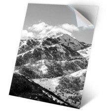 1 x Vinyl Sticker A2 - BW - Utah Wasatch Mountains USA America #43698