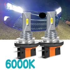 2x H15 Led White 110w 12Smd Drl High Beam Bulbs For Vw Golf Mk6 Mk7 Gtd Bmw Audi