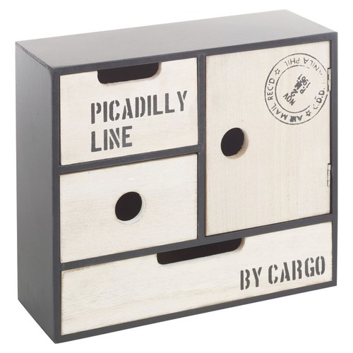 Drawer wooden storage box - wooden,