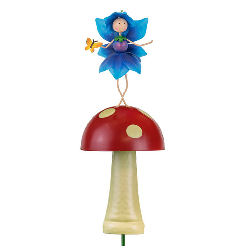 Blue flower toadstool - flower, on