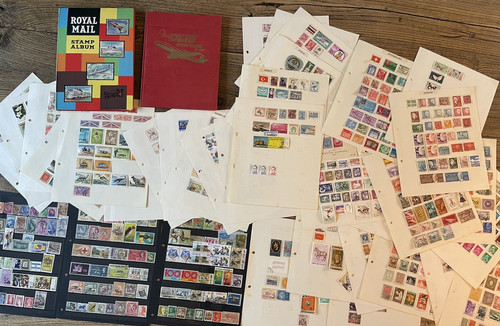 Vintage stamp albums - vintage, x