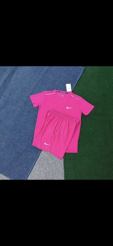 Nike miler mens set pink - set,