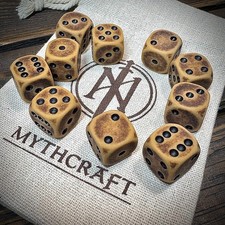 Old Bone Resin D6 Battle-Worn