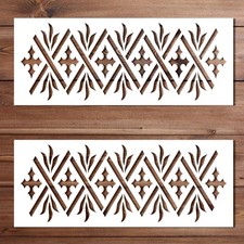 Medieval Cross Border Stencil