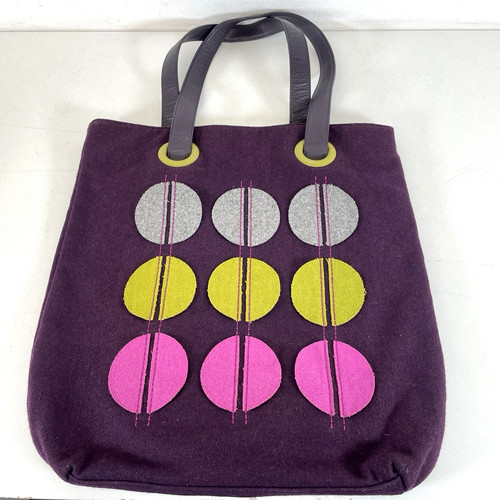 Boden purple felt tote - purple, bag