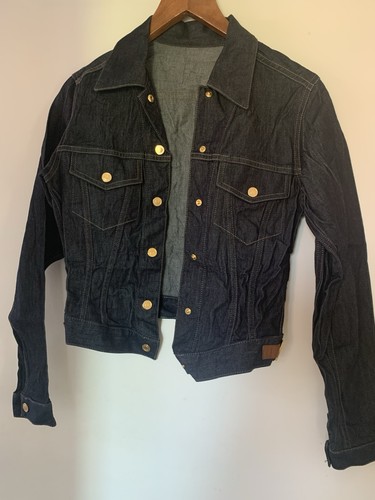 Gucci denim leather design