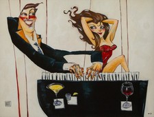 TODD WHITE, 'HE'S GOT HER KEYS', LARGE ARTISTS PROOF LIMITED EDITION PRINT 7/9