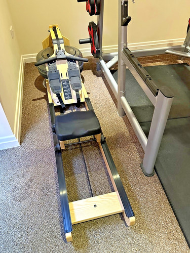 Water rowing machine - rowing, fitness