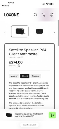 Satellite speaker ip64 client - satellite,