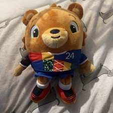 OFFICIAL UEFA EURO 2024 GERMANY - ALBART 10" PLUSH TEDDY BEAR - FOOTBALL MASCOT 